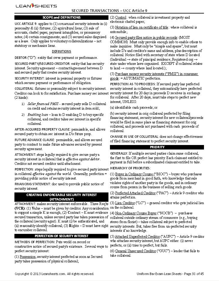 Florida Evidence Distinctions Chart