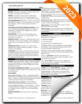 Indiana Bar Exam Study Guides and Indiana Bar Exam Attack Outlines Sample condensed outlines for the Indiana Bar Exam